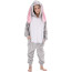 Kids Grey Long Ear Rabbit Costume - Onesie Jumpsuit Grey Long Ear Rabbit Cosplay