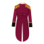 Circus Ringmaster Costume - Red Tailcoat Jacket Ringmaster Cosplay