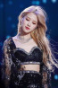 Blackpink Rose Costume - Black Sequins Shimmering Crop Top Skirt Mesh Coachella Rose Cosplay