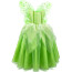 Disney Tinker Bell Costume - Girls Green Classic Fairy Dress Tinker Bell Cosplay
