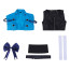 Virgin Punk Ubu Kamigori Costume - Blue Black Dress Jacket Set Ubu Kamigori Cosplay