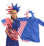 Girls Uncle Sam Costume - Flag Dress Set Uncle Sam Cosplay