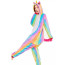 Kids Rainbow Tie Dye Unicorn Costume - Onesie Jumpsuit Rainbow Tie Dye Unicorn Cosplay