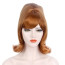 Adele Wig - Medium Wavy Bun And Bangs Wig Adele Cosplay Costume