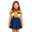 Girls Toy Story Woody Deluxe Costume - Shirt Vest Skirt Shawl Set Woody Cosplay