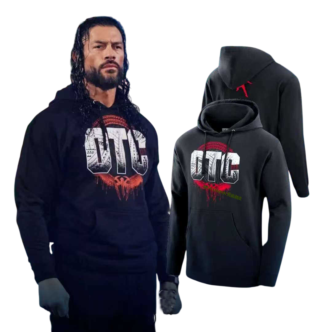 WWE Roman Reigns OTC Costume - Black Hoodie Roman Reigns Cosplay