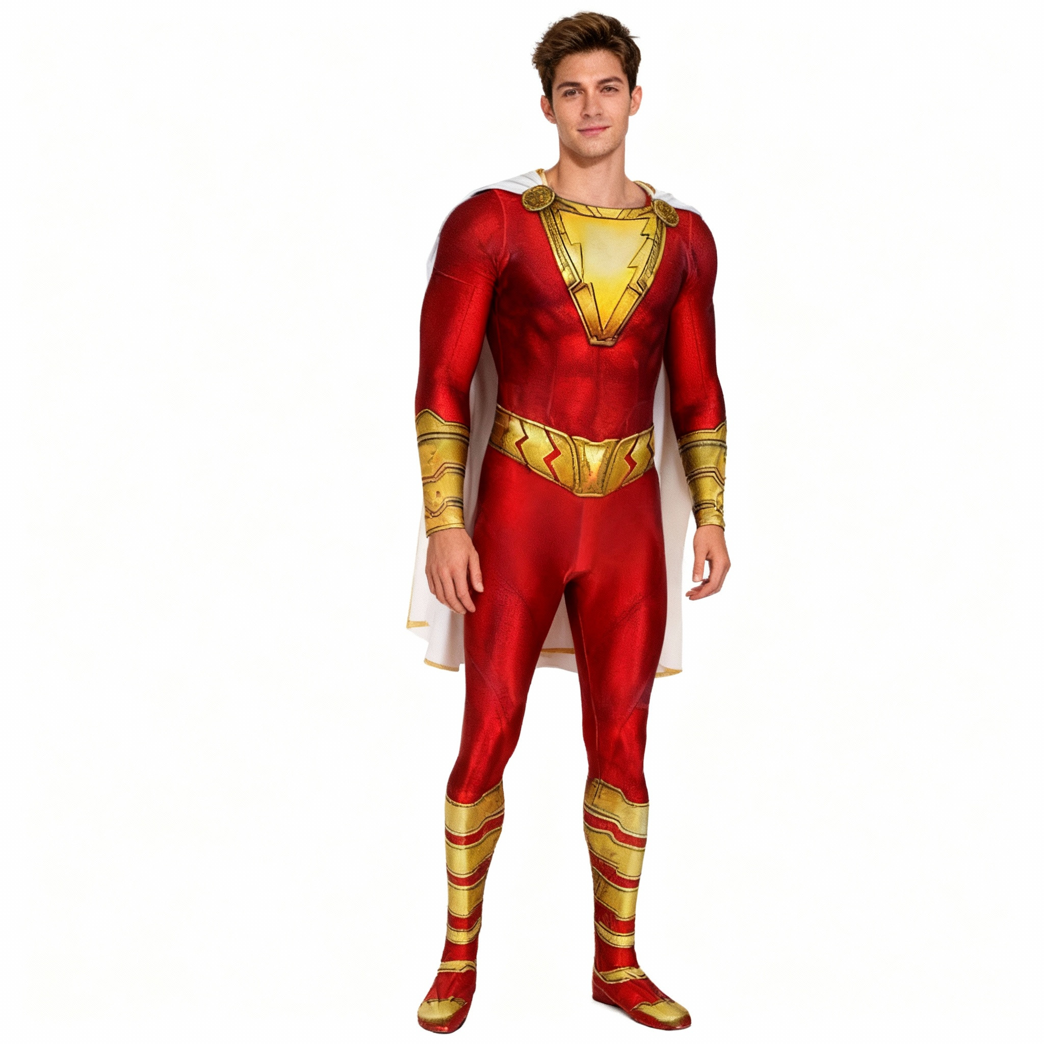 Shazam Costume - Red Bodysuit Shazam Cosplay