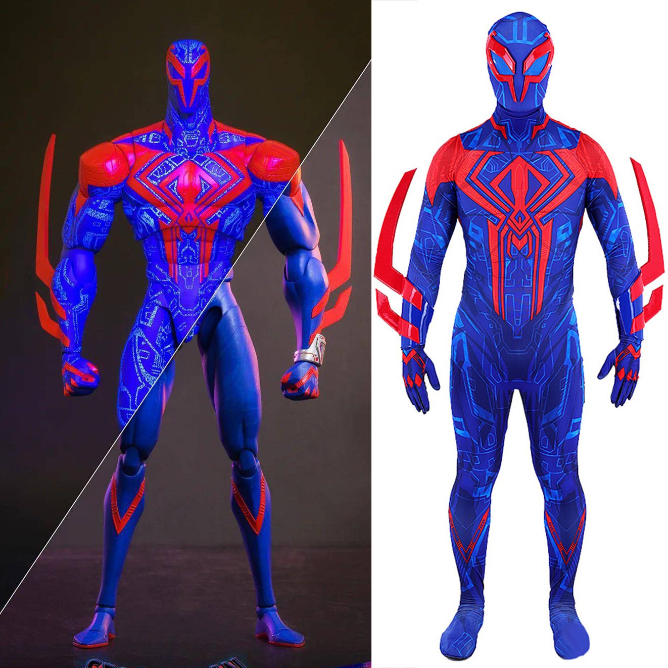 Spider-Man: Across the Spider-Verse Spider-Man 2099 Costume - Bodysuit Spider-Man 2099 Cosplay