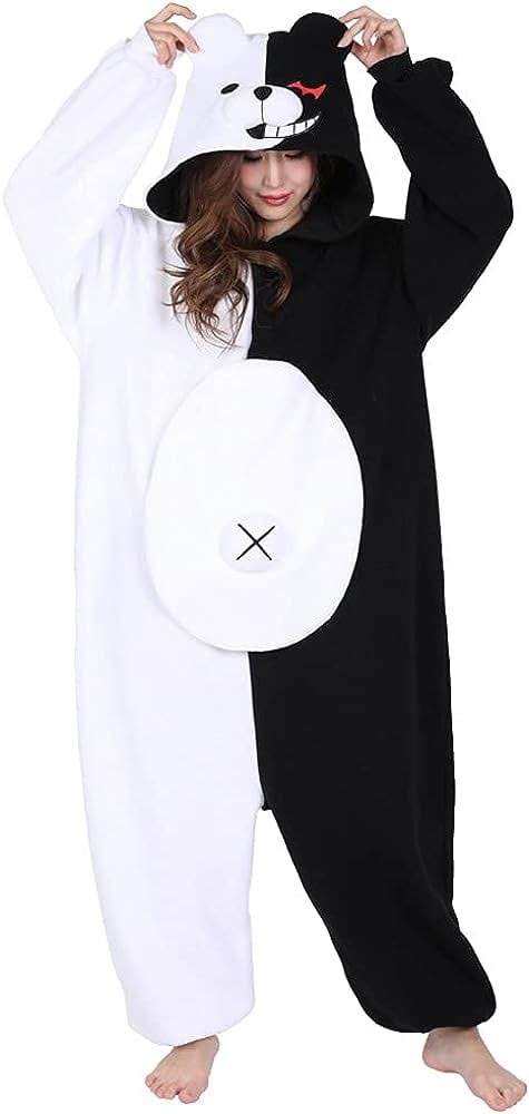 Danganronpa Monokuma Costume - Onesie Jumpsuit Monokuma Cosplay