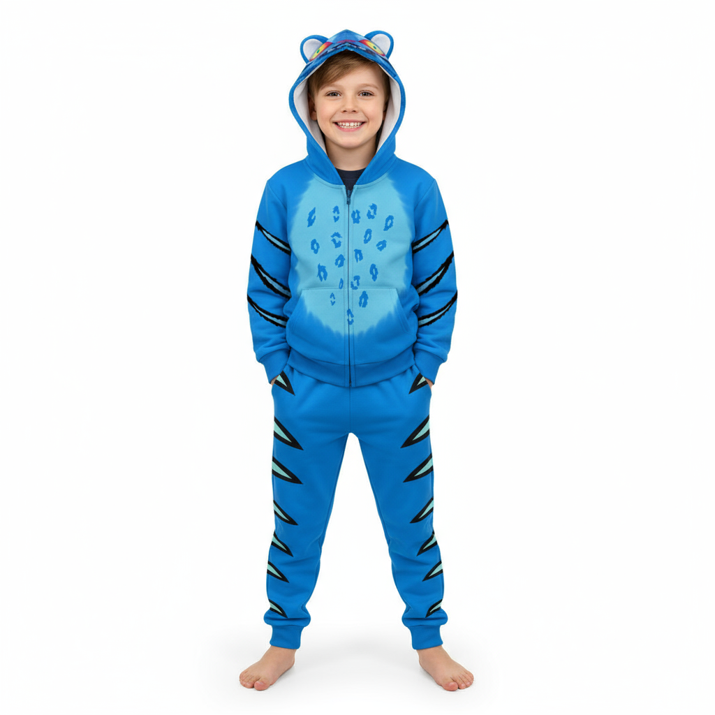 Kids K-Pop Demon Hunters Derpy Tiger Costume - Onesie Derpy Tiger Cosplay