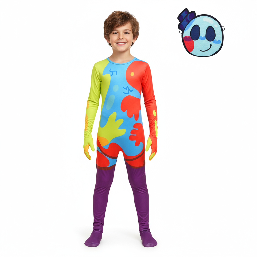 Kids Poppy Playtime Doey the Doughman Costume - Bodysuit Mask Doey Doughman Cosplay