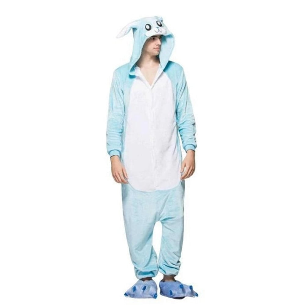 Kids Blue Rabbit Costume - Onesie Jumpsuit Blue Rabbit Cosplay