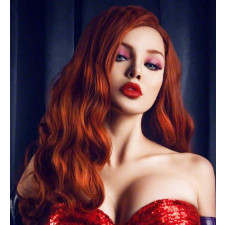 Jessica Rabbit Wig - Red Long Wavy Wig Jessica Rabbit Cosplay Costume