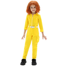 Girls Teenage Mutant Ninja Turtles April O Neil Costume - Yellow Jumpsuit 80s Comic April O Neil Cosplay