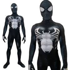 Super Hero Secret Wars Damaged Symbiote Suit Costume - Bodysuit Mask Set Damaged Symbiote Spider-Man Cosplay