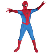 Spider-Man Default Classic Suit Costume - Blue Red Bodysuit Mas Spider Man Cosplay