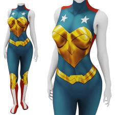 Elizabeth Prince Wonder Woman Trinity Costume - Bodysuit Wonder Woman Trinity Cosplay