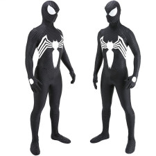 Marvel's Spider-Man 2 Venom Suit Costume - Black White Fullsuit Venom Suit Cosplay