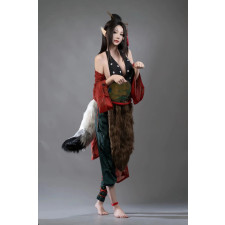 Black Myth: Wukong Ping Ping Costume - Coat Pants Set Ping Ping Cosplay
