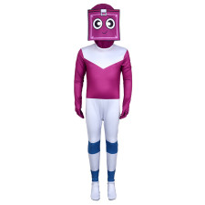 Kids Dandy's World Boxten Costume - Bodysuit Mask Boxten Cosplay