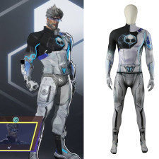 Marvel Rivals Mister Fantastic Future Foundation Costume - Black & White Bodysuit Mr Fantastic Cosplay
