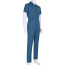 Mouthwashing Curly Costume - Blue Jumpsuit Hat Set Curly Cosplay