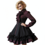 Renaissance Gothic Costume - Bow Long Sleeve Dress Gothic Cosplay