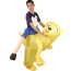 Riding Yellow Dog Inflatable Costume