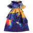 Girls Encanto Isabela Madrigal Costume - Dark Blue Dress Isabela Madrigal Cosplay