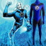 Green Lantern Blue Lantern Hal Jordan Costume - Blue Black Bodysuit Blue Lantern Cosplay