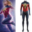 The Marvels Captain Marvel Costume - Blue Red Bodysuit Captain Marvel Cosplay