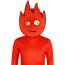 Super Coolmath Bros Fireboy Costume - Bodysuit Mask Fireboy Cosplay