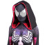 Marvel Comics Spider-Gwen Symbiote Black Costume - Black Purple Bodysuit Hood Spider-Gwen Cosplay