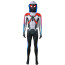 Spider-Man 2 Miles Morales Evolved Suit Style 1 Costume - White Bodysuit Hood Mask Set Miles Morales Spider-Man Cosplay