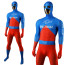 Justice League The Atom Ray Palmer Costume - Blue Red Bodysuit Atom Cosplay