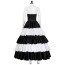 One Piece Perona Costume - Black And White Dress Hat Set Perona Cosplay