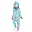 Kids Blue Print Unicorn Costume - Onesie Jumpsuit Blue Print Unicorn Cosplay