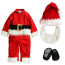 Baby Santa with Beard Costume InCharacter - Onesie Jumpsuit Santa with Beard Cosplay