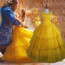 Disney Beauty And The Beast Belle Cosplay Costume Dress For Ladies Halloween Costume