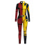 Deadpool and Wolverine Crossover Costume - Red Yellow Bodysuit Deadpool and Wolverine Cosplay