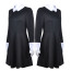 Wednesday The Addams Family Long Sleeve Dress Cosplay Costume