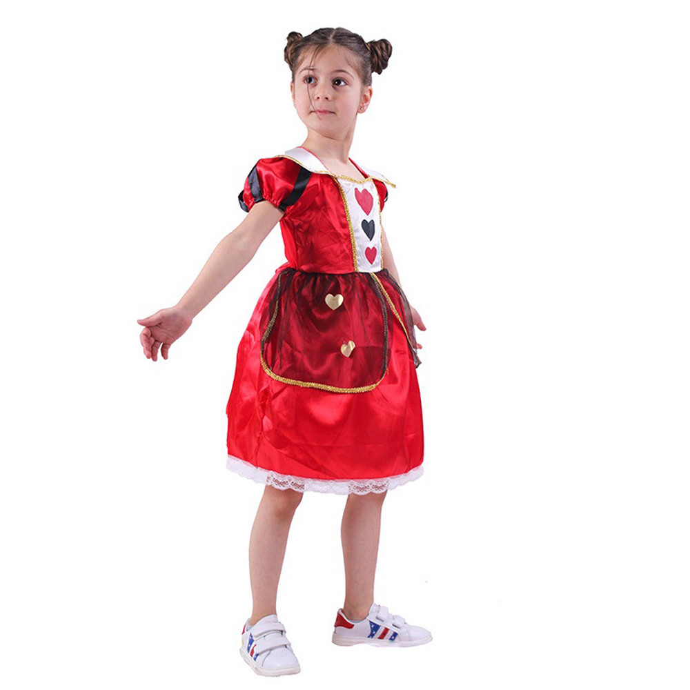 Alice in Wonderland Queen Of Hearts Costume - Girls Queen of Hearts Cosplay