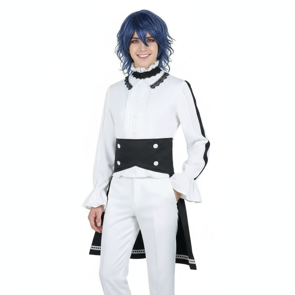 Danganronpa V3 Kaito Costume - White Suit Cloak Set Kaito Cosplay
