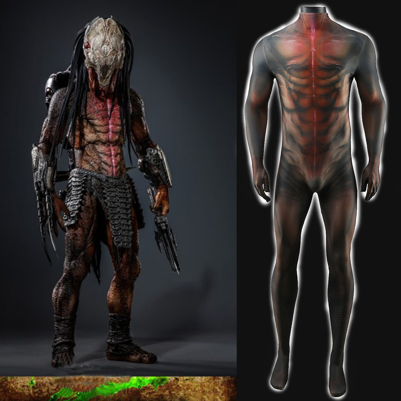 Prey Feral Predator Costume - Bodysuit Feral Predator Cosplay
