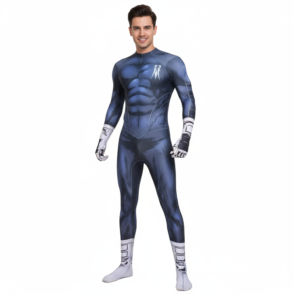 Shadow Man Costume - Comic Style Bodysuit Shadowman Cosplay