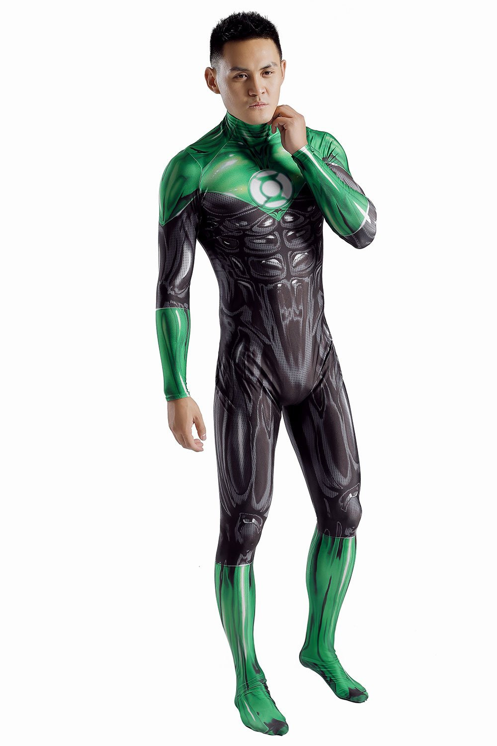 Green Lantern John Stewart Green Lantern Costume - Muscle Bodysuit John Stewart Prime Earth Green Lantern Cosplay