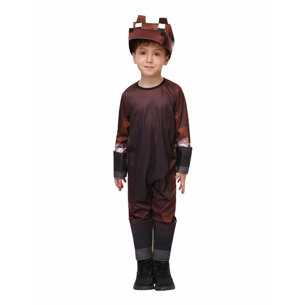 Kids Minecraft Horse Costume - Mask And Suit Set Horse Cosplay