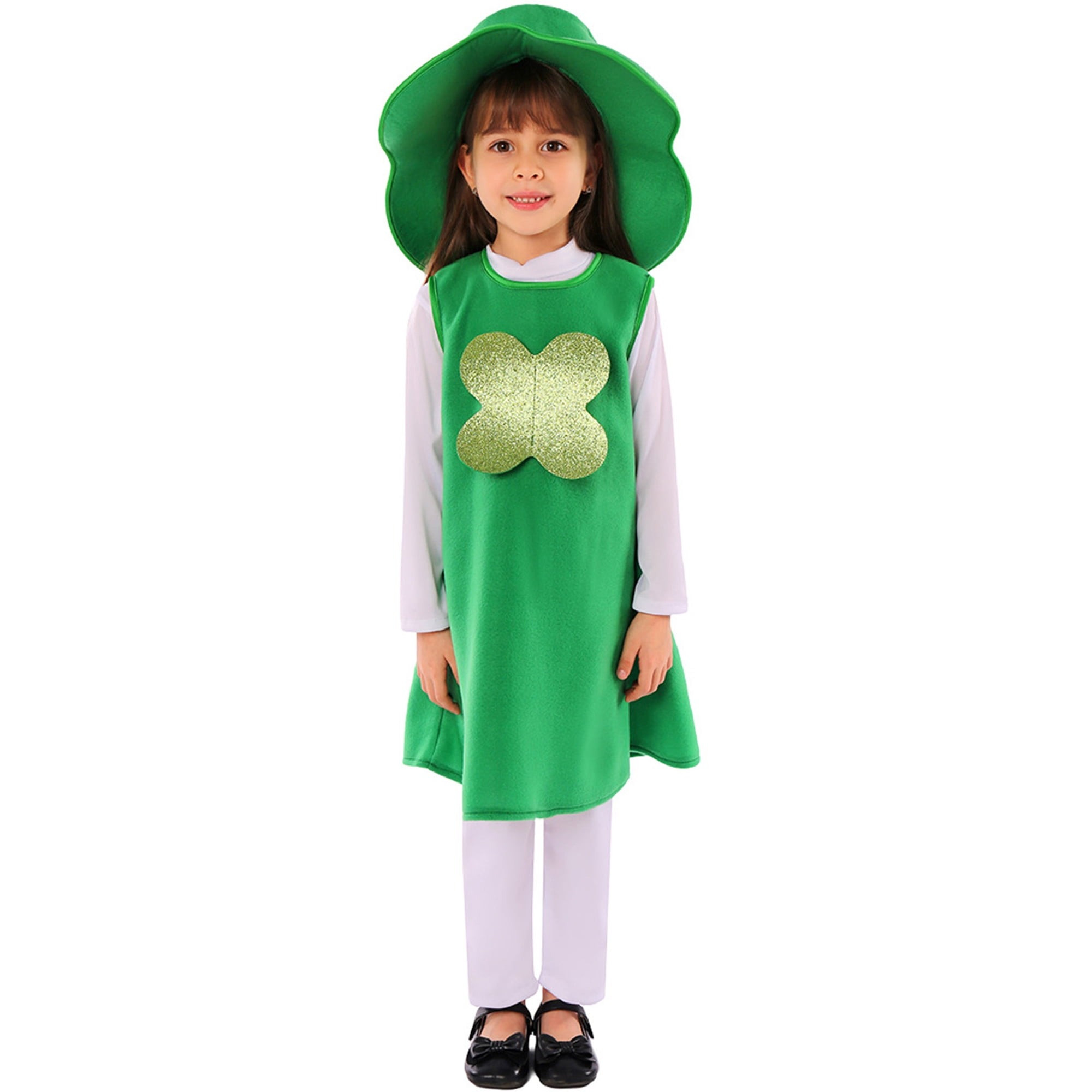 Girls Saint Patrick Costume - Green Dress Saint Patrick Cosplay