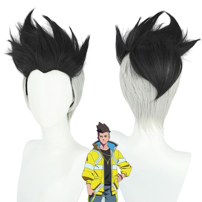 Cyberpunk Edgerunners David Martinez Wig - David Martinez Costume Wig Prop