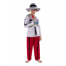 Boys Day of the Dead Skeleton Costume - White Suit Set Skeleton Cosplay